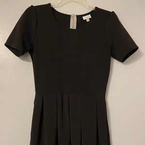 Solid Black LuLaRoe Amelia Dress